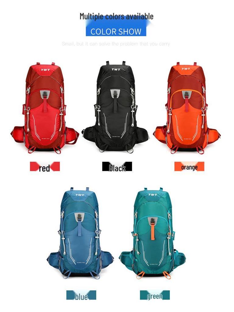 Water-Resistant Multifunctional Hiking & Camping Backpack