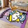 Office Rug Hello Kitty, Rock Coco Anti-Slip Rug, Machine Washable for Living Room, Bedroom, Office, Multiple Sizes, Bedroom Mat, Decorative Mat, Durab