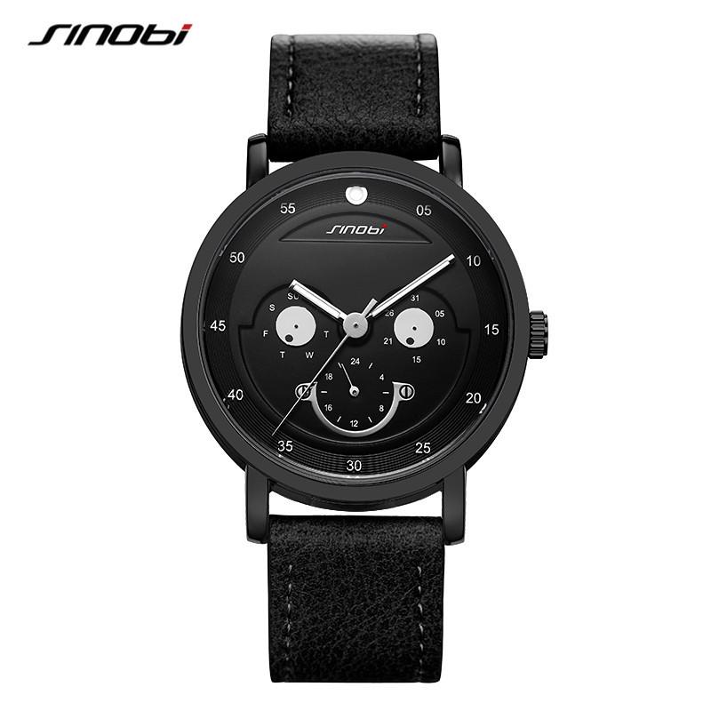 Sinobi 9805 Men's Luminous Waterproof Fashion Quartz Wristwatch