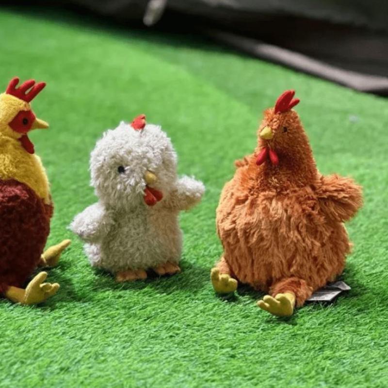 Jellycat Farm Animal Series Cecil Chicken Companion Doll Plush Doll 22cm Height