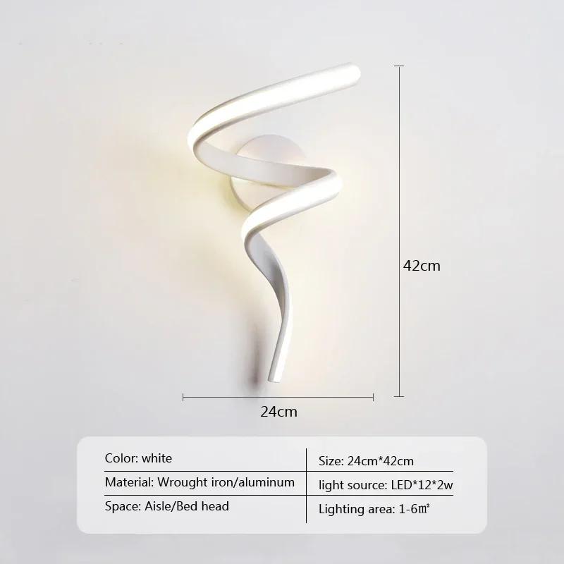 Modern Minimalist LED Wall Lamp Home Indoor Decor Wall Sconce For Living Room Bedroom Bedside Lustres Backgroud Light Decoration