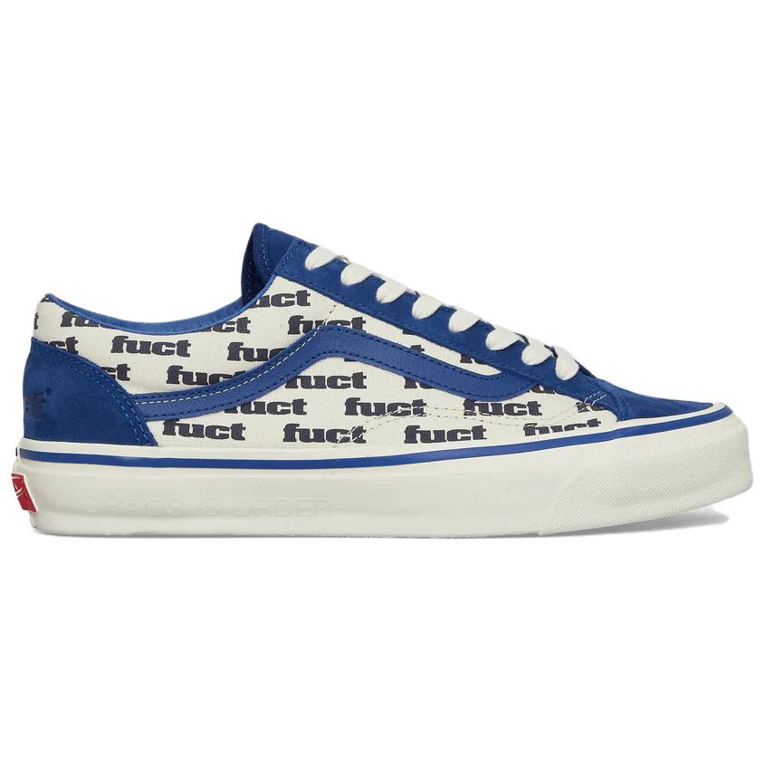 Vans Old Skool Reissue 36 LX FUCT X Slam Jam Blue Marshmallow Unisex Sneakers VN000NBKSVI1