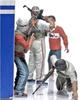 Master Box 1/35 Scale Middle Eastern Armed Civilians with AK-47 Rifles and Other Equipment, Set of 4 Plastic Model Kits, MB35076