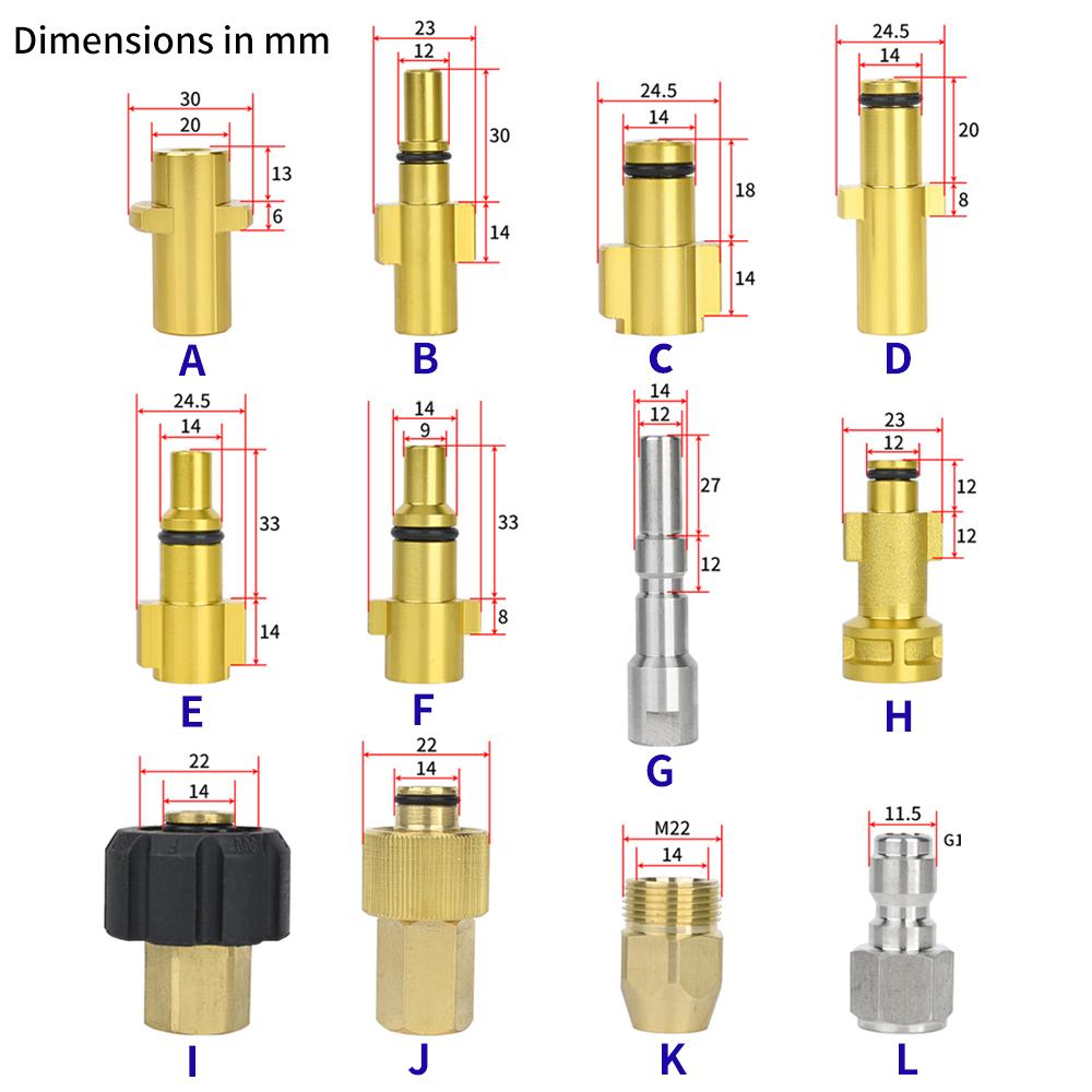 High Pressure Washer Gun Wand Tips Car Jet Washer Spray Gun Lance Nozzle Tip for Karcher Black Deckeri Bosch Lavor