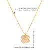 Vierblättriges Kleeblatt-Halskette - Exquisite Blütenblatt-Schlüsselbein-Kette, Minimalistisch-Chic Dekolleté, Elegantes Andenken-Geschenk für Partys und Freizeitkleidung