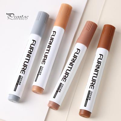 12Pcs/Set Touch-Up Marker Pen Professional 12 Colors Wooden Furniture Floor Table Cabinet Bedposts Tile Scratch Repair Cover-Up Paint Pen