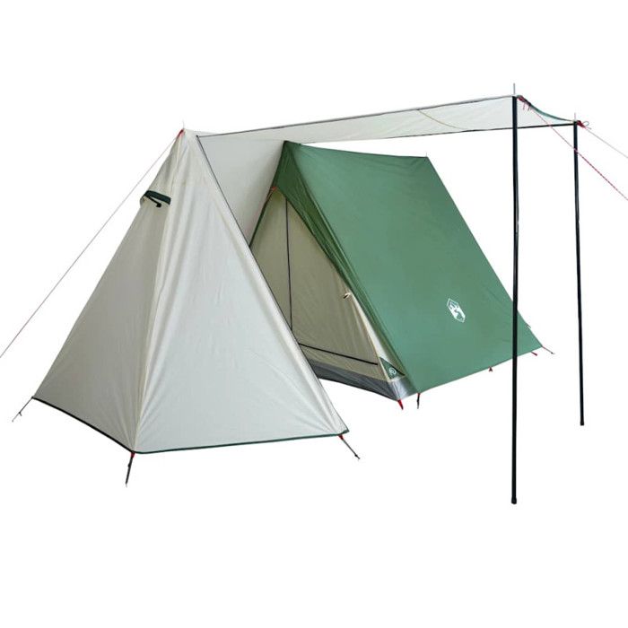 VidaXL Camping Tent 3 Person, Shade Tent with Carry Bag, Portable Awning with Sidewalls for 94365