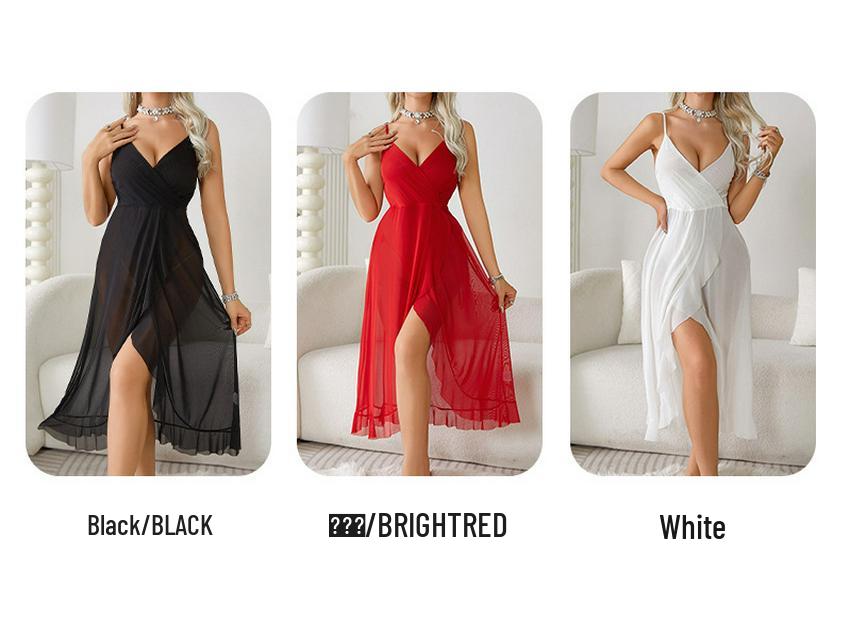 Fiyun Sexy V-neck Backless Dress: European & American Nightclub Style, Sleeveless with Spaghetti Straps