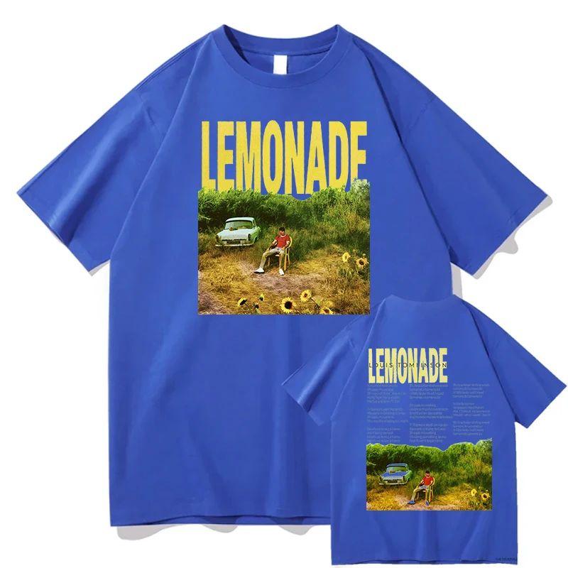 Vintage Fashion Hip Hop Oversized Cotton T-shirts Louis Tomlinson Lemonade Tour 2025 Merch T Shirts Men's Women Rock Streetwear