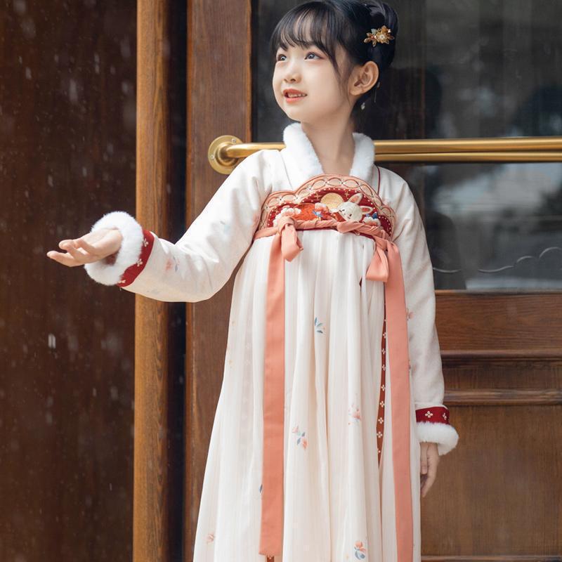 

Ханфу девушка в китайском стиле тканевое летнее платье античный костюм Тан костюм супер феи платье маленькая девочка юбка русалки принцессы нижнее белье XXL