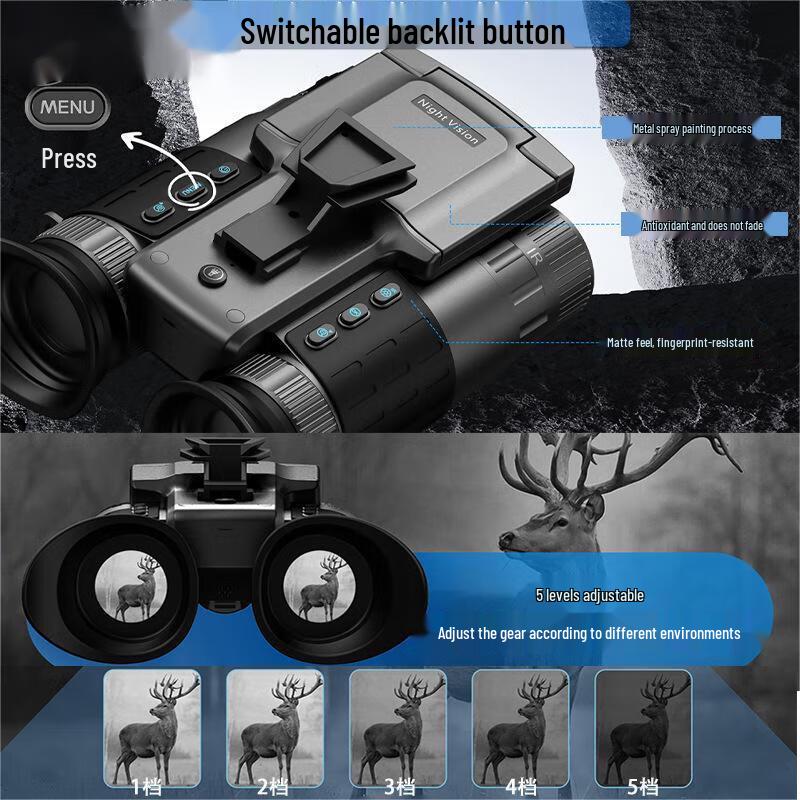 TieXueLing HD Digital Infrared Night Vision Binoculars
