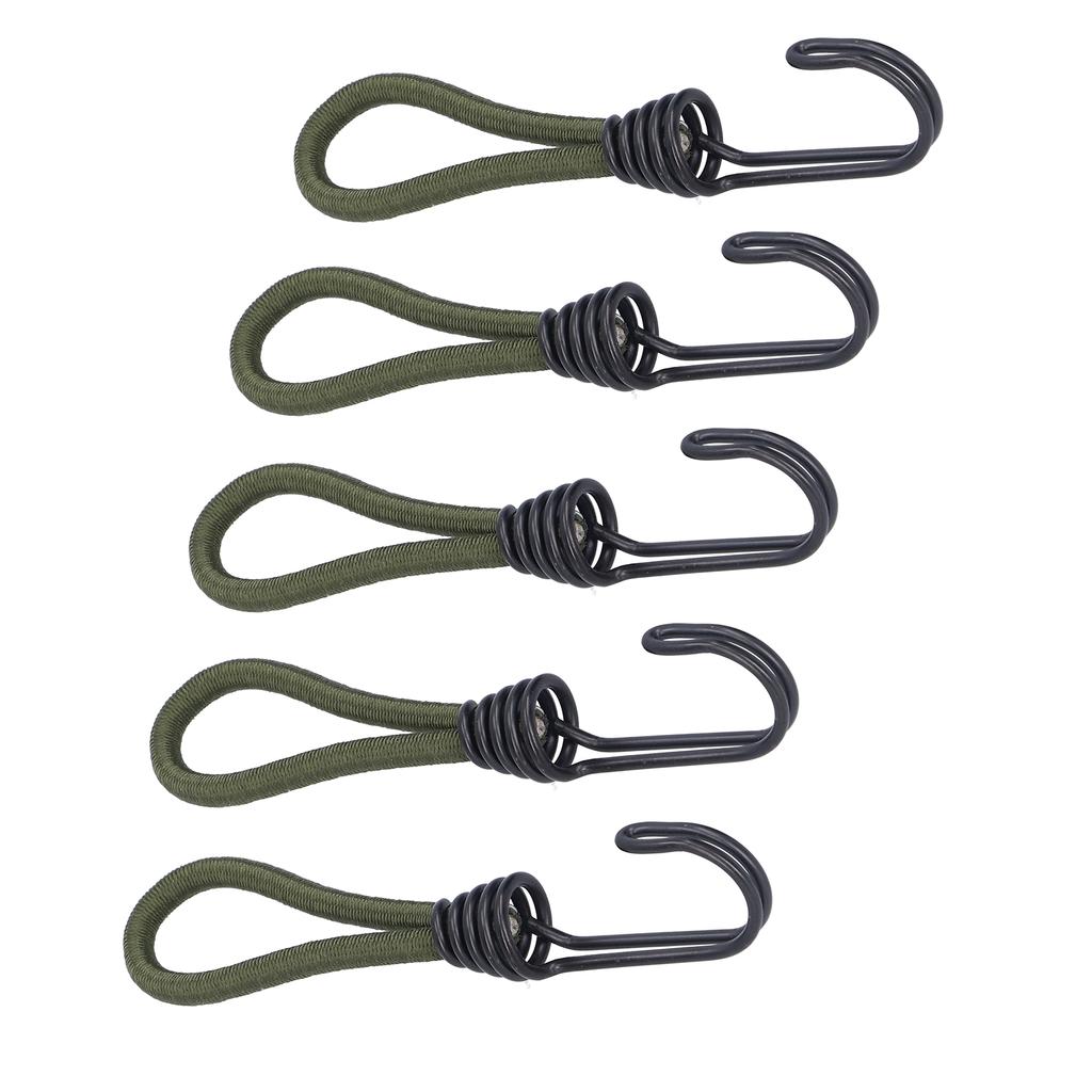 10pcs Tent Elastic Rope with Hook Camping Tent Fixation Elastic Rope Accessories
