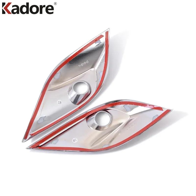 Car Front Fog Light Lamp Cover Trim For Mazda 6 Atenza 2017 2018 Chrome Head Foglight Foglamp Bezel Trims Exterior Accessories