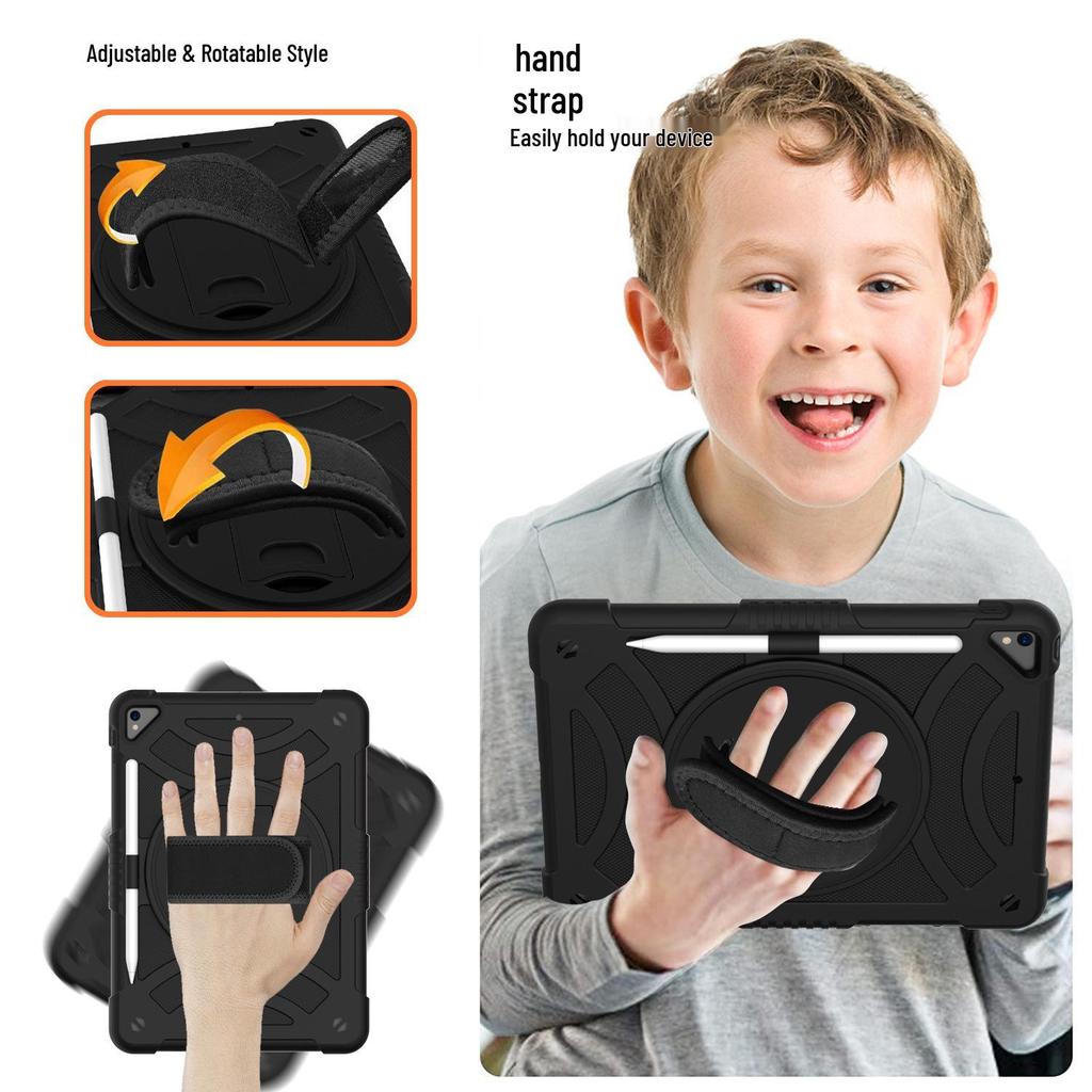 10.2 Silicone Rotating iPad Case for Apple Air3 - Full Coverage, Child-Friendly