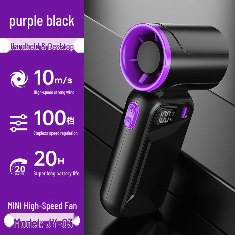 Rechargeable High-Speed Portable Mini Fan: Strong Wind & Ice Cool