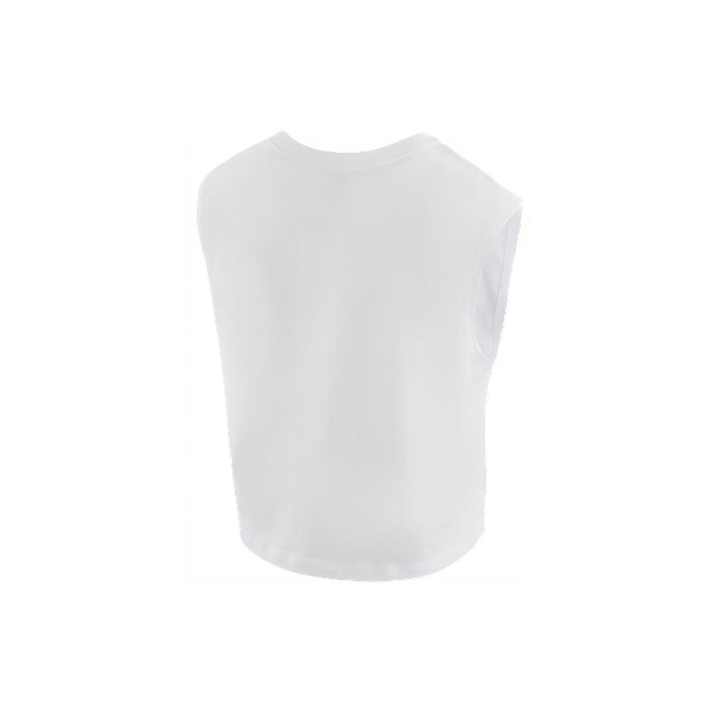Nike Sportswear Solid Logo Sleeveless Crew Neck Tank Top Women Tops White FB8226-100