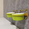 Wall-Mounted Ceramic Pet Bowl for Cats, Puppies, Rabbits, and Small Dogs - No Slanted Edge