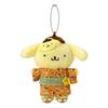Sanrio Mascot Holder (Character Summer Festival!) Pompompurin, Polyester and Steel, Ages 6 and Up, 404390