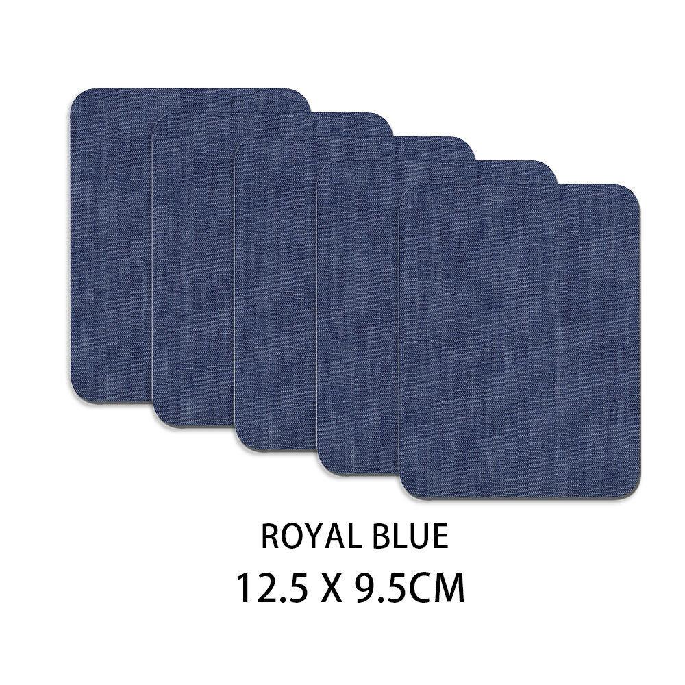 4.9 x 3.7 Inch Iron on Fabric Patch No Sew Denim Patch Adhesive Colorful Jacket Jean Clothes Pants Denim Patch DIY for Repairing