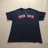 MLB Boston Red Sox T Shirt Men's L #50 Mookie Betts Baseball Lounge Blue Tee