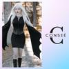 Black Gothic Bat Dress Clothing Vampire Costume Witch Costume