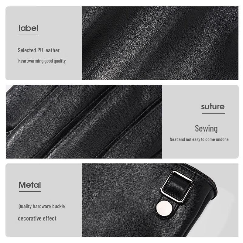 Nanjiren Men's Winter Warm Touchscreen Driving Cycling Gloves