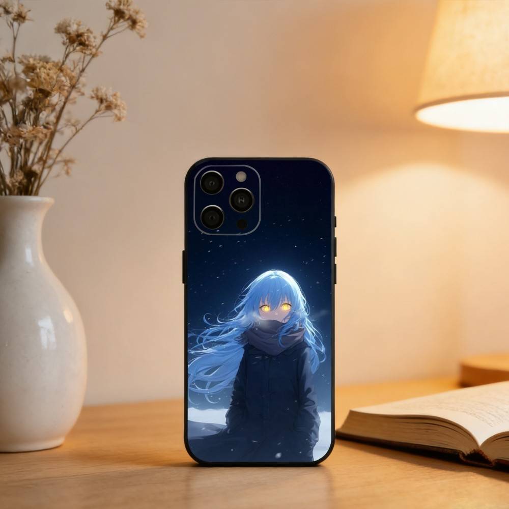 R-Rimuru-U Tempest T-Tensei  Phone Case For iPhone 17,16,15,14,13,12,11 Plus,Pro Max,XS,Soft Silicone Black Cover