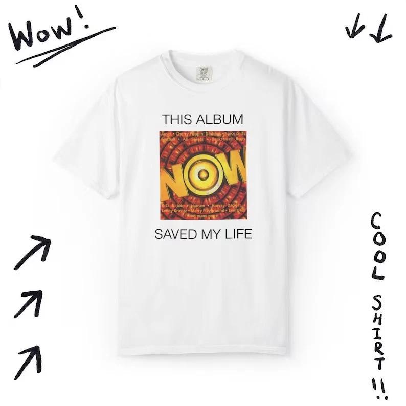 This Album Saved My Life T-shirt | NOW Album Cover Tee XL