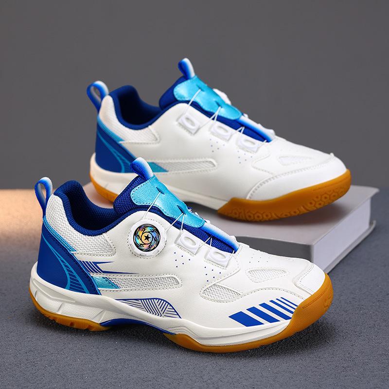 Unisex Breathable Lightweight Badminton & Tennis Shoes with Rotating Buckle