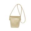 New woven mobile phone bag daily commuting style retro casual shoulder crossbody backpack