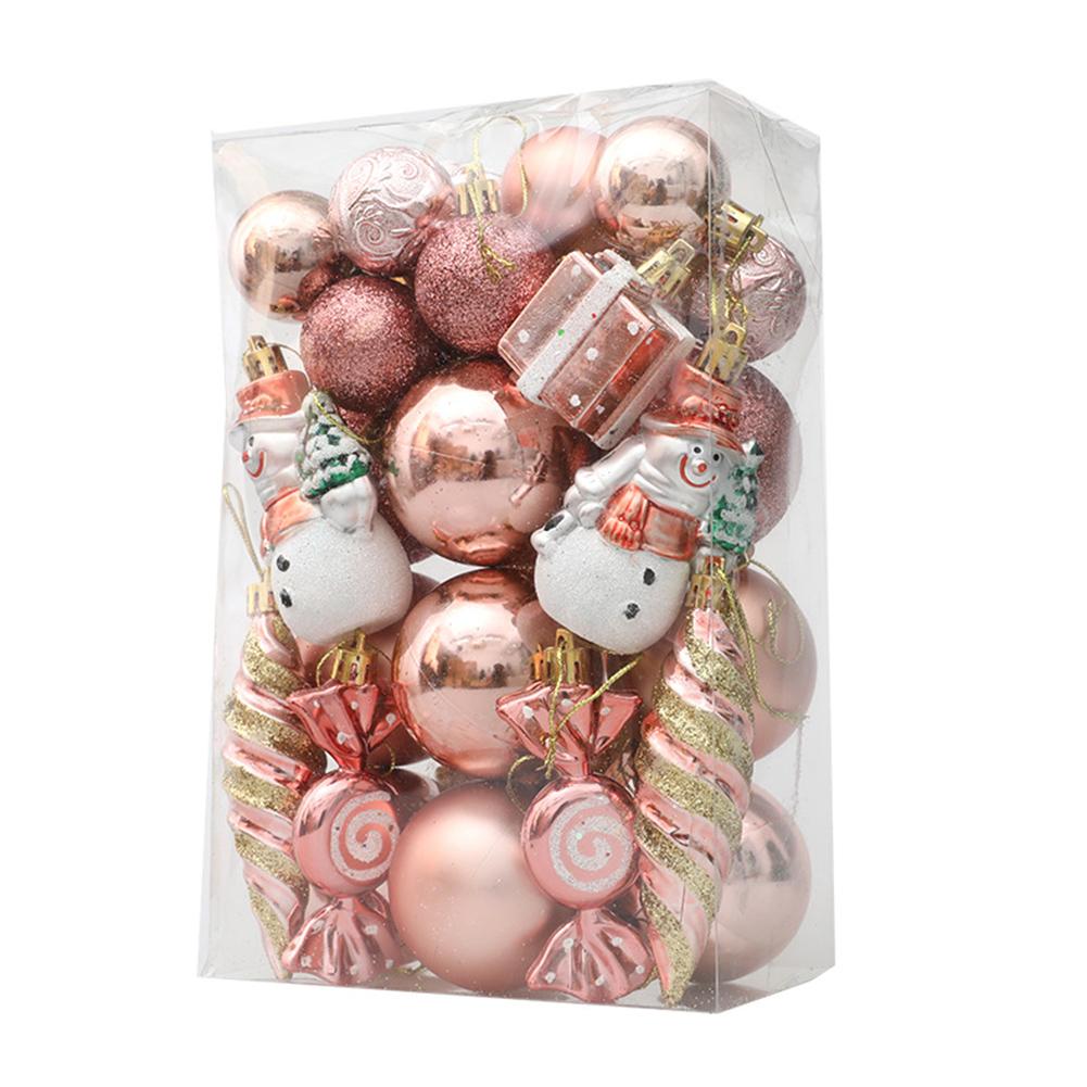 Christmas Ball Exquisite Looking High Quality Material Rose Gold