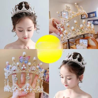 Kinder Krone Tiara Kleine Prinzessin Krone Geburtstag Stirnband Mädchen Kristall Haarschmuck Geburtstagsgeschenk