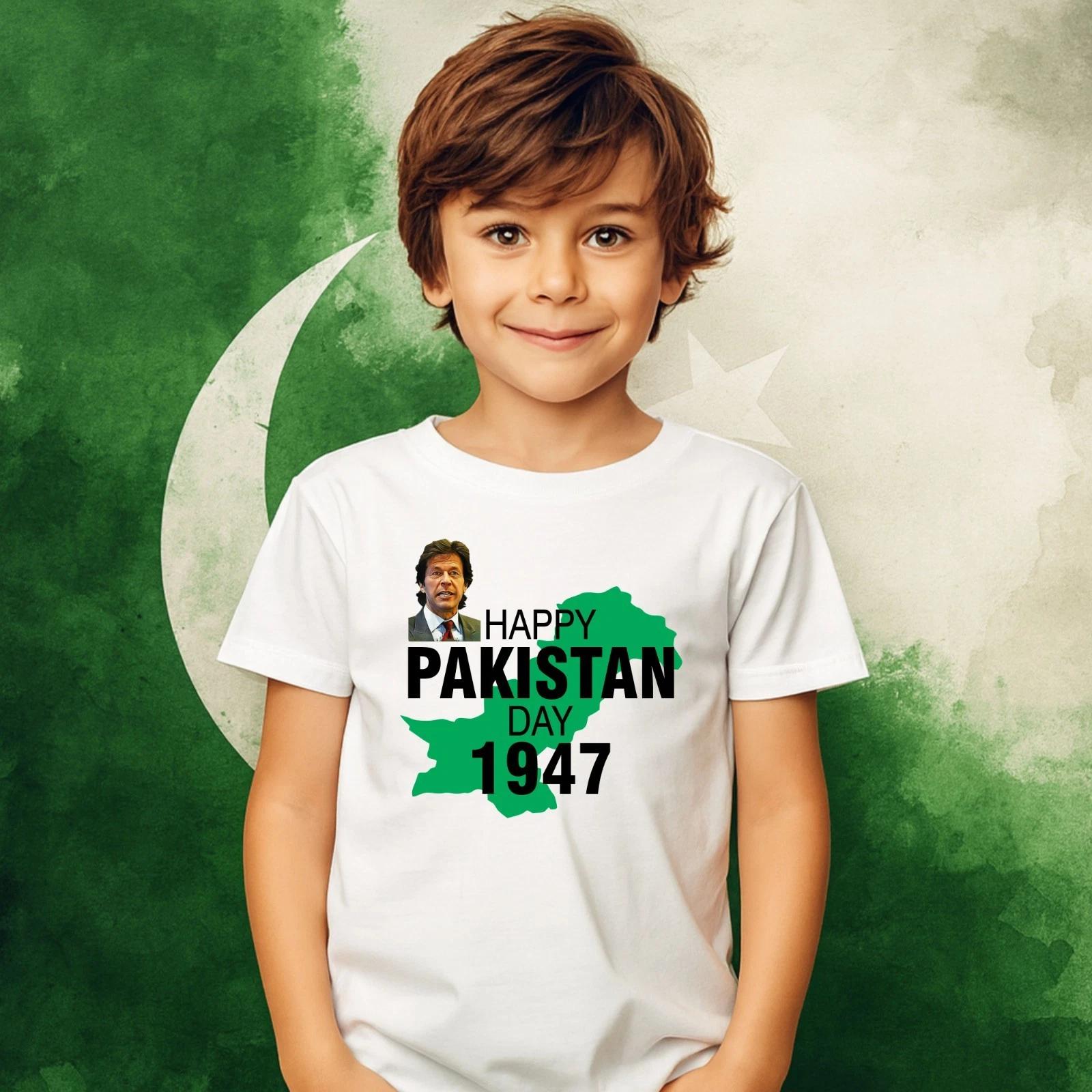 Happy Pakistan Day Kids T Shirt 14th August 1947 Independence Day Gift Bodysuit 3XL