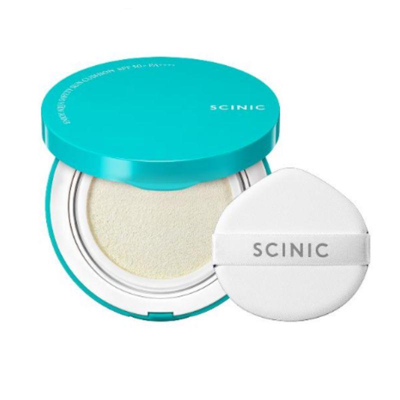 SCINIC Enjoy Aqua Safety Mineral Sun Cushion SPF50+ PA++++ 15g Hydrating Lightweight UV Protection Korean Sunscreen Cushion