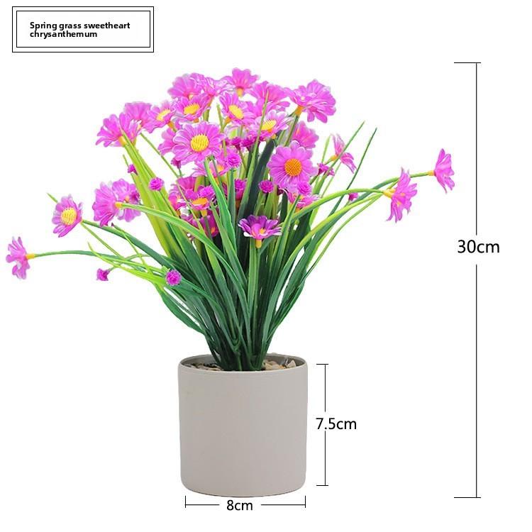 Artificial Plant Decor With Plastic Craft For Home Office And Indoor Spaces