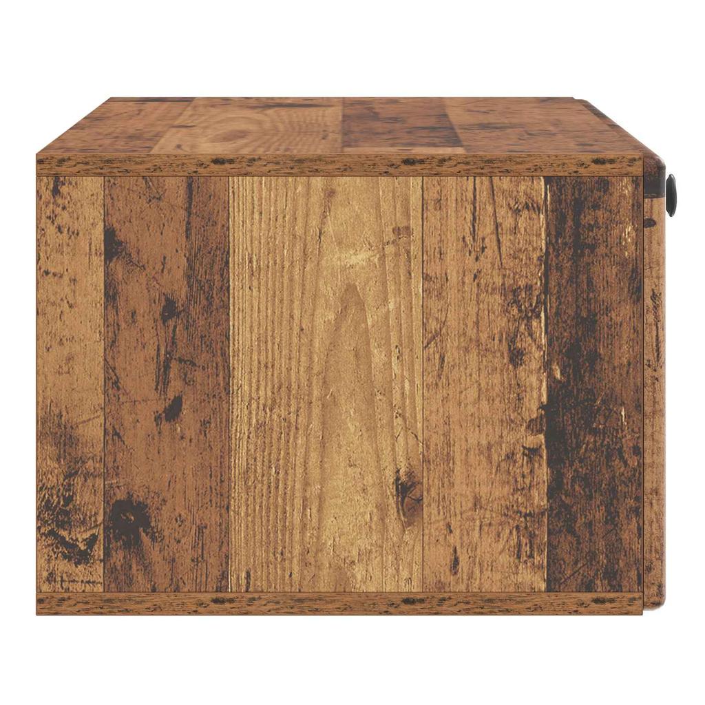 Wall Mounted TV Cabinet 78.5 X 41 X 30 Cm Reclaimed Wood Look