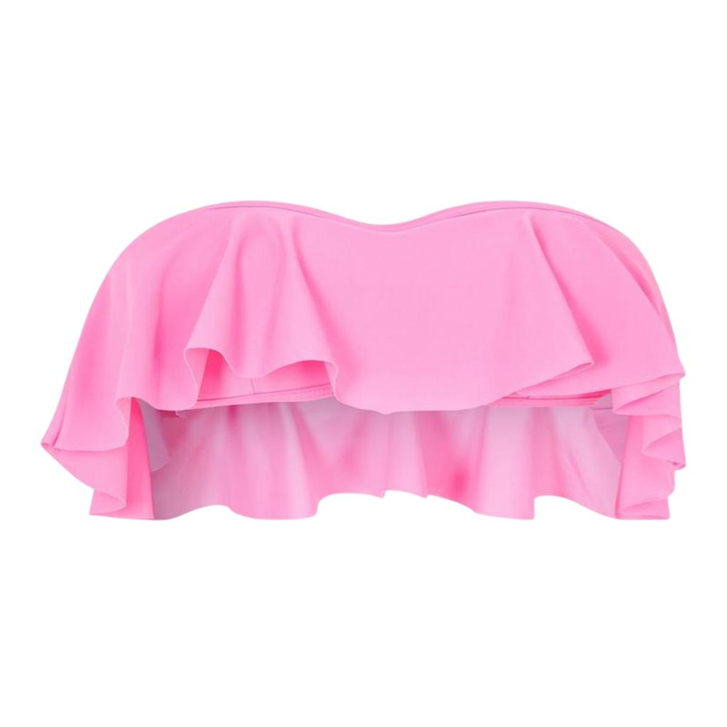 BRAVE SOUL Womens/Ladies Frill Bandeau Bikini Top