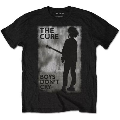 100% BAUMWOLLE UNISEX TOPS The Cure T-Shirt Boy's Don't Cry Schwarz Herren Classic Rock Band T-Shirt