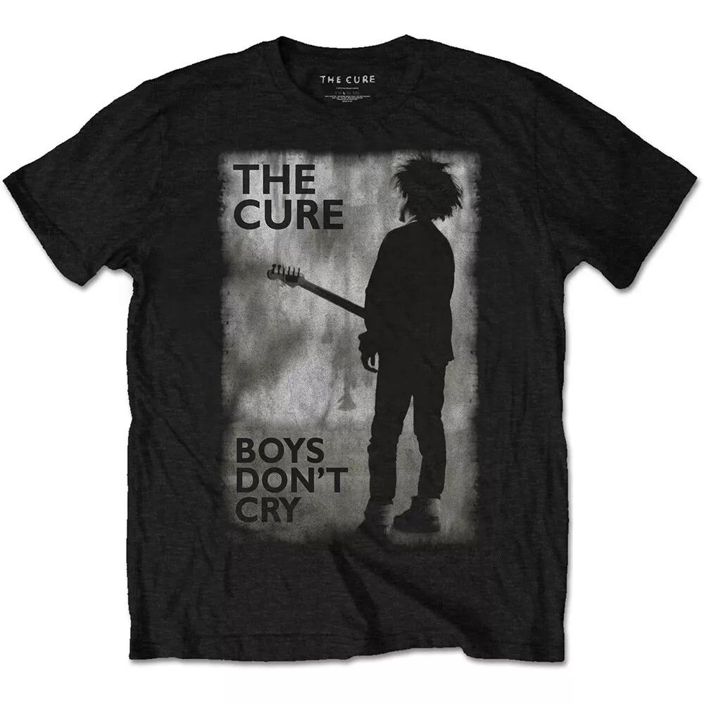 100% ХЛОПОК УНИСЕКС ТОПЫ Футболка The Cure Boy s Don t Cry Черная Мужская Классическая Рок-группа Футболка 2XL чёрный