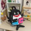 Schoolbag high value new ugly cute shark backpack couple multi-compartment daily commuting travel versatile lightweight schoolbag