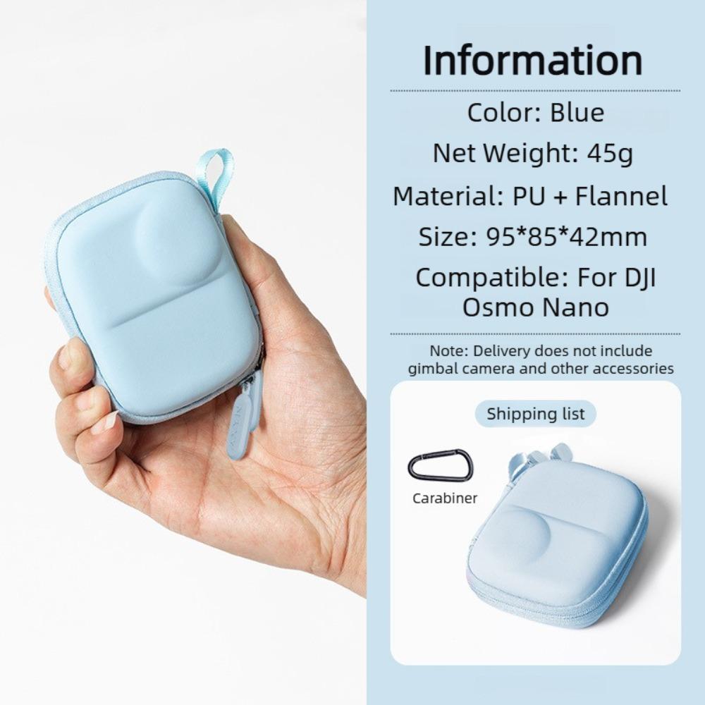 For DJI Action Osmo Nano Mini Storage Case Body Bag PU Velvet Thumb Camera Portable Bag Travel Carrying Box For DJI Osmo Nano