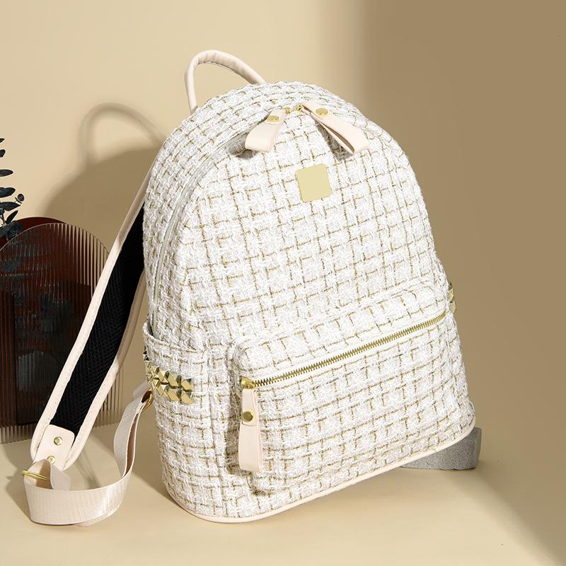 Осенний шерстяной рюкзак, новый модный и универсальный для женщин, высококачественный и стильный женский дорожный рюкзак, Рюкзак