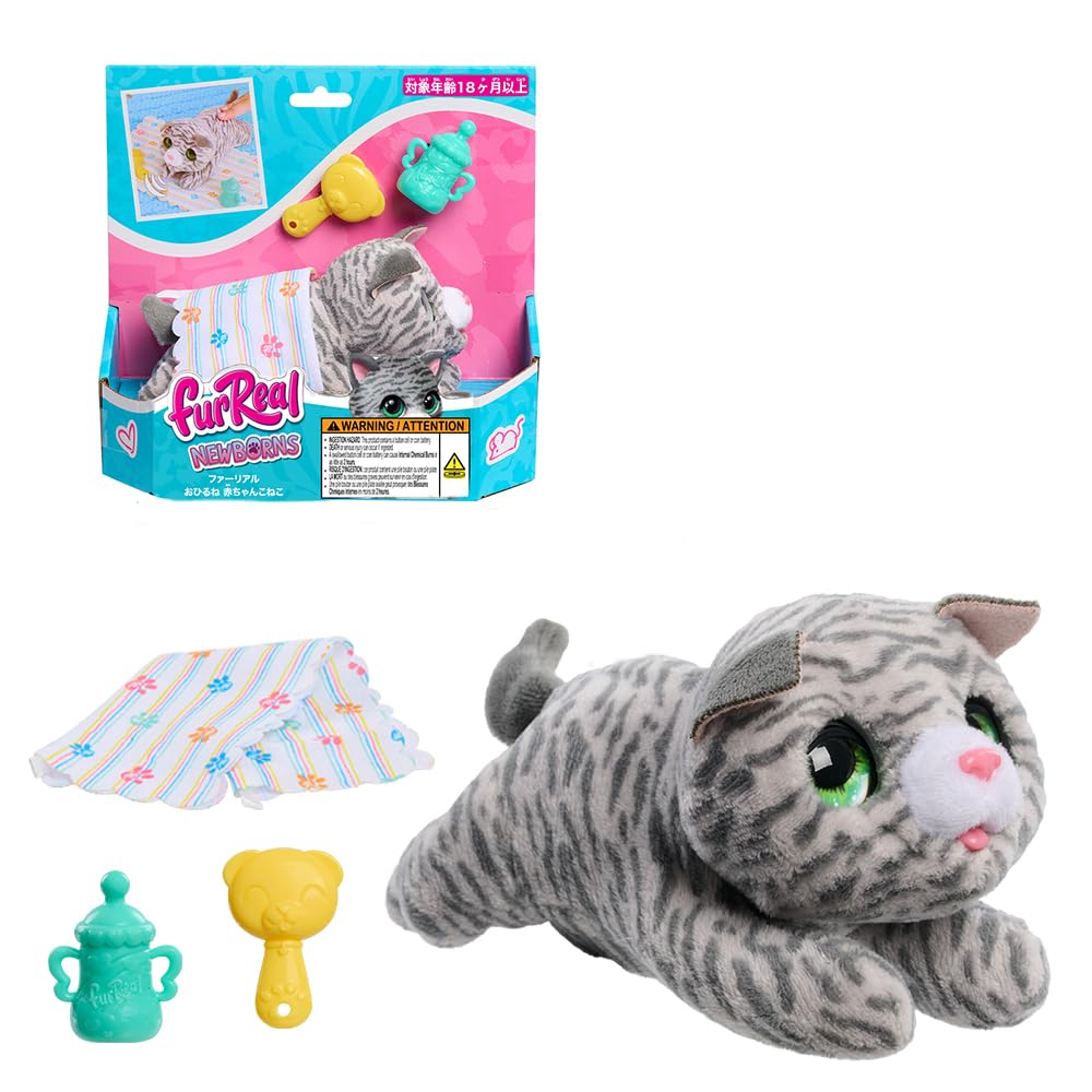 Hasbro FurReal Naptime Baby Electric Plush Electronic Interactive Suitable for Ages 18 Months and G4329 Kitten, Toy, Pet, Pet, Up, (Authentic Product)