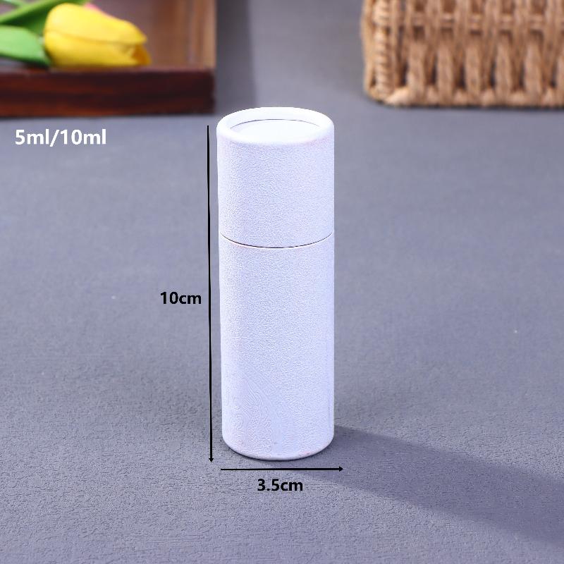 1 Pcs Copperplate Paper Tube Box Paper Gift Packaging Round Cylinder Oil Bottle Package Cardboard Tube For Essential Oil Perfume