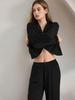 European Style Women's Autumn/Winter Pajama Set: Casual Long Sleeve Cardigan & Pants Homewear