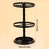 1pc Double Layered Rotating Jewelry Rack, Transparent Tree Shaped Jewelry Display Rack, Earring and Necklace Storage Rack