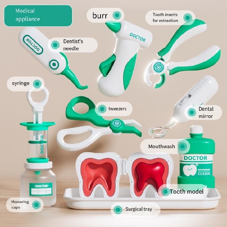 Children Pretend Play Doctor Dentist Kits with Realistic Doctor Tools and Accessories for Preschool Kids Fun Learning