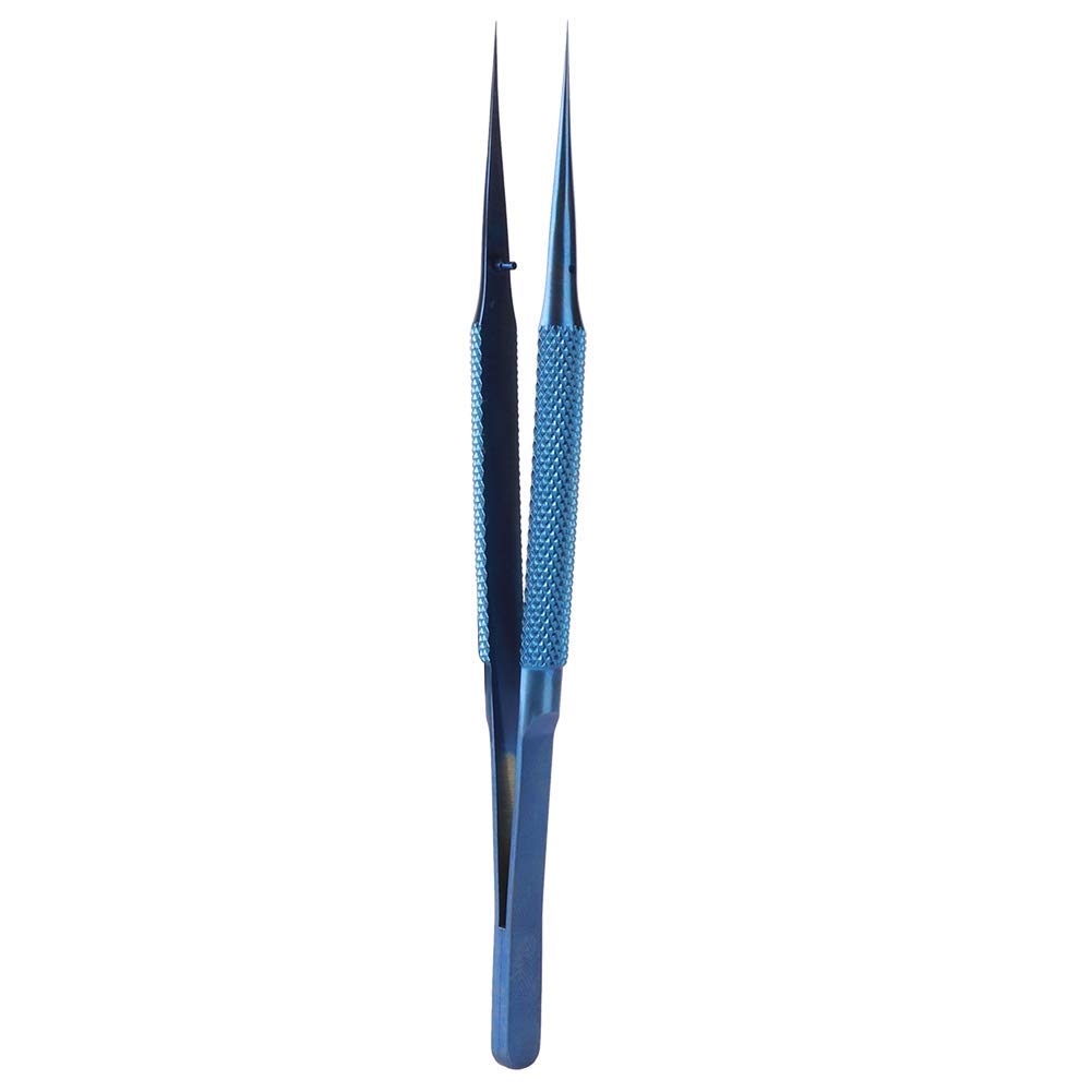Titanium Precision 14cm Total Tip Straight Tapered Tip Suitable for Microscopic for Mobile Phone Tweezers, Length, 0.15mm Width, Design, Work, Repair.