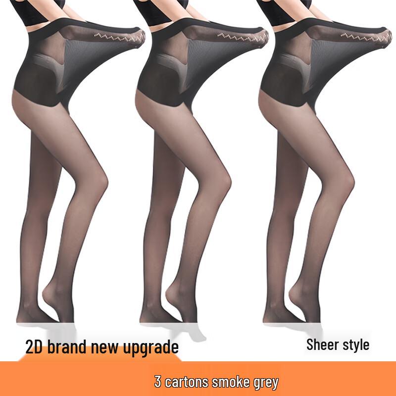 

AHFANDI Plus Size Anti-Snag Sheer Bare Leg Effect Pantyhose One Size - High Elastic Apple Hip