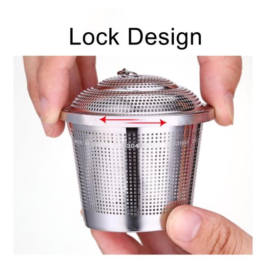 Stainless Steel Tea Medicinal Herbs Hot Pot Seasoning Infuser Strainer Steeper